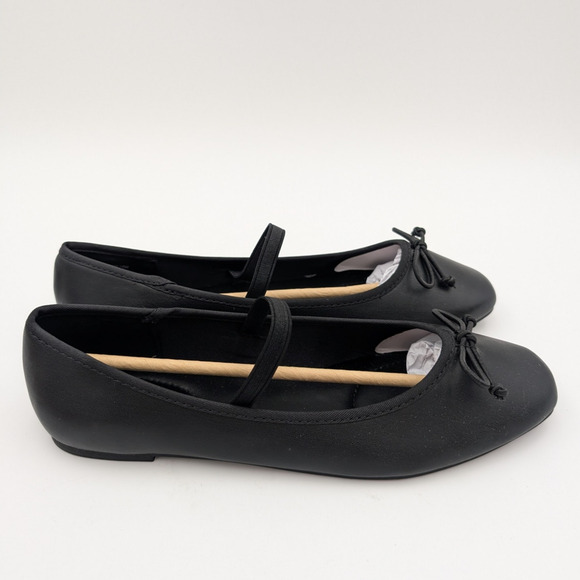 Reaction Kenneth Cole Copy Tap Ballet Flat Women's Black Size US9.5 EU40.5 - Picture 4 of 12